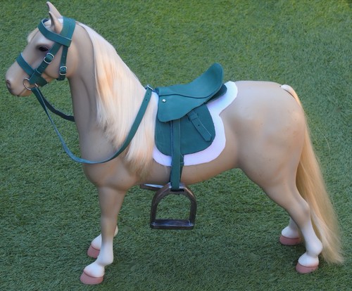 Handmade leather saddle - , bridle